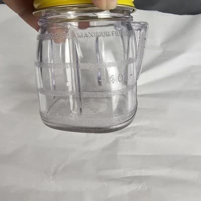 Oster Osterizer Mini Blend Container Vintage Blender Store Jars Plastic 8oz - Thumbnail 6