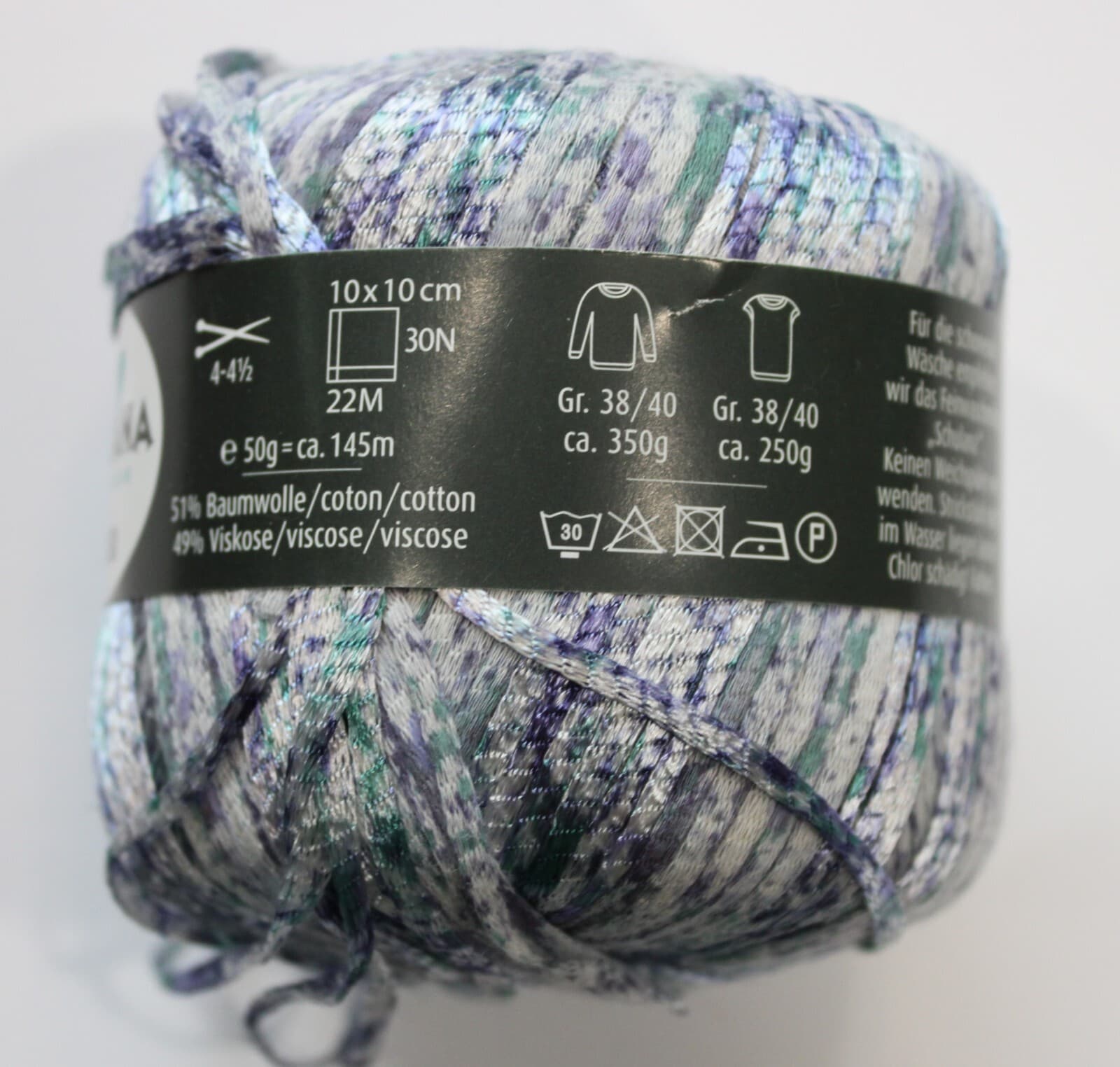 Yarn Schulana&Co. Macaibo Novelty Yarn Blues / Purple - Thumbnail 2