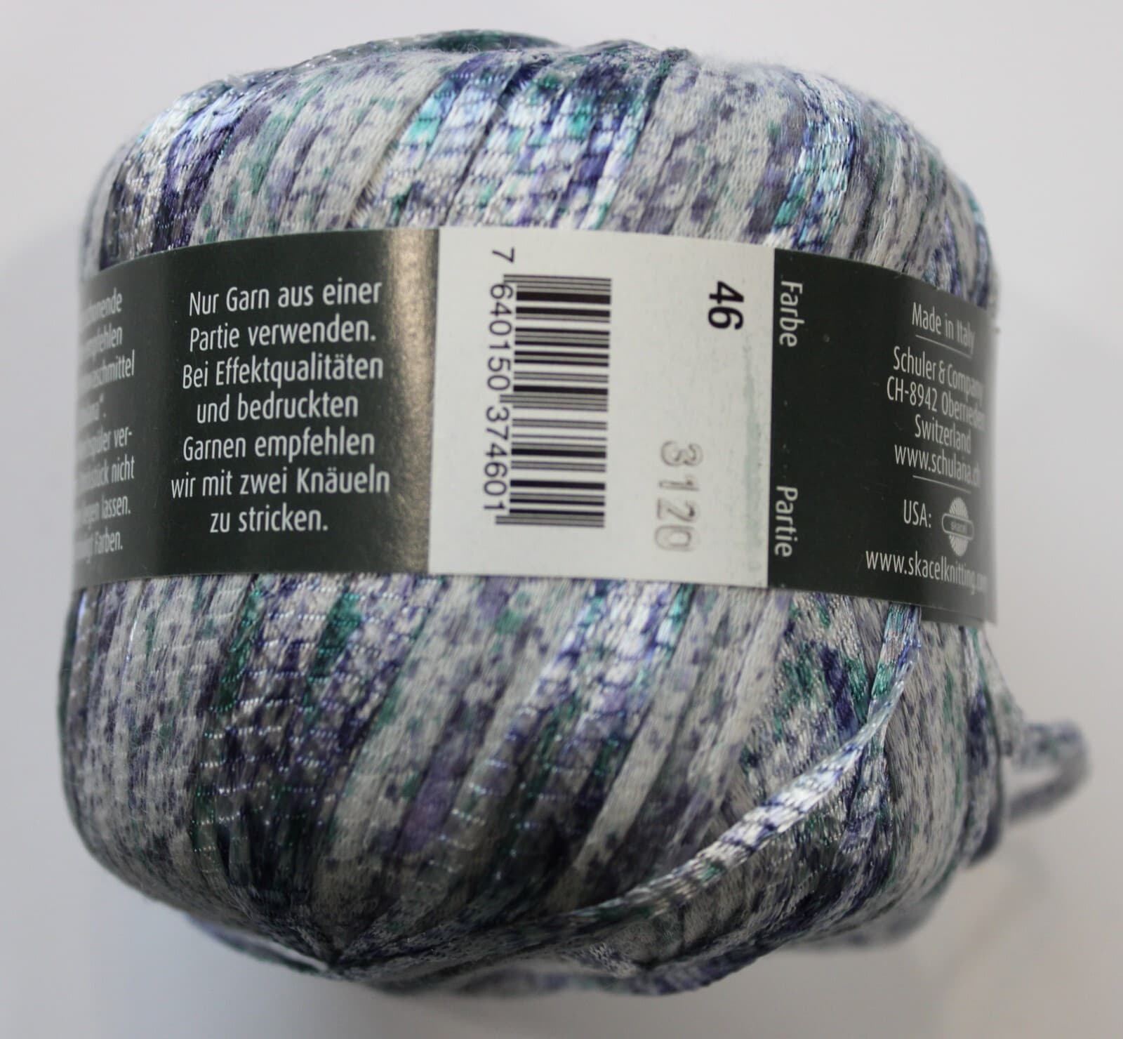Yarn Schulana&Co. Macaibo Novelty Yarn Blues / Purple - Thumbnail 3