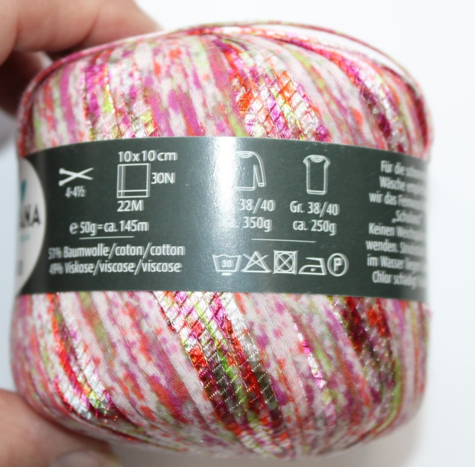 Yarn Schulana&Co. Macaibo Novelty Yarn Pink Mix - Thumbnail 2