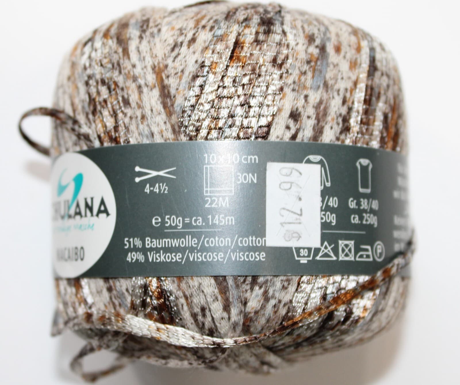 Yarn Schulana&Co. Macaibo Novelty Yarn Brown Mix - Thumbnail 2