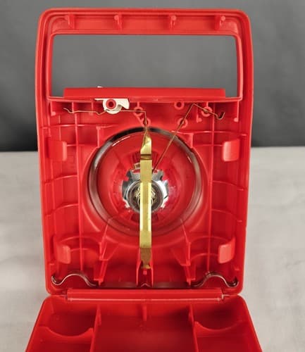 Vintage Retro 70's Red Plastic Radio Shack Square Flashlight Lantern WORKS - Thumbnail 6