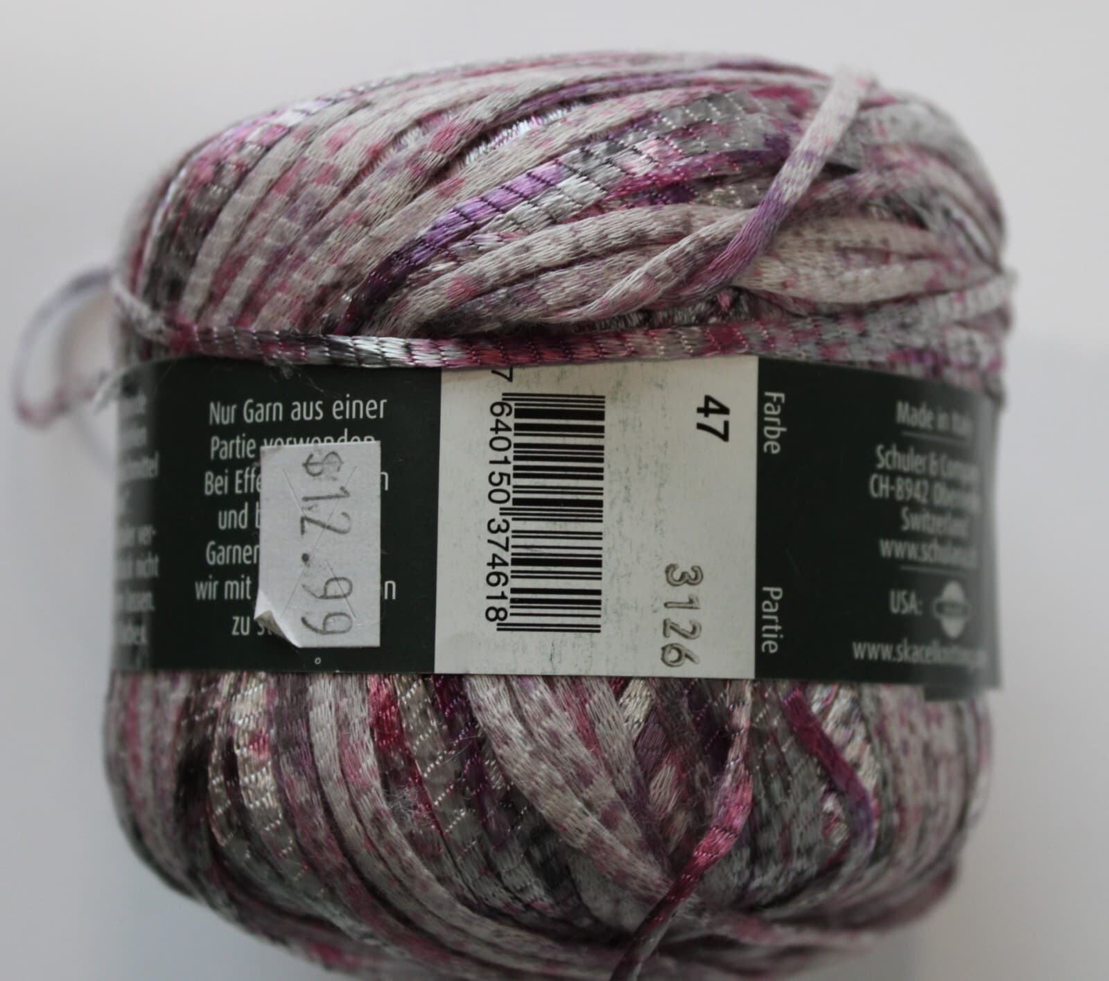 Yarn Schulana&Co. Macaibo Novelty Yarn Purple - Thumbnail 3