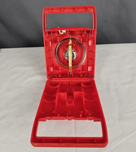 Vintage Retro 70's Red Plastic Radio Shack Square Flashlight Lantern WORKS - Thumbnail 5
