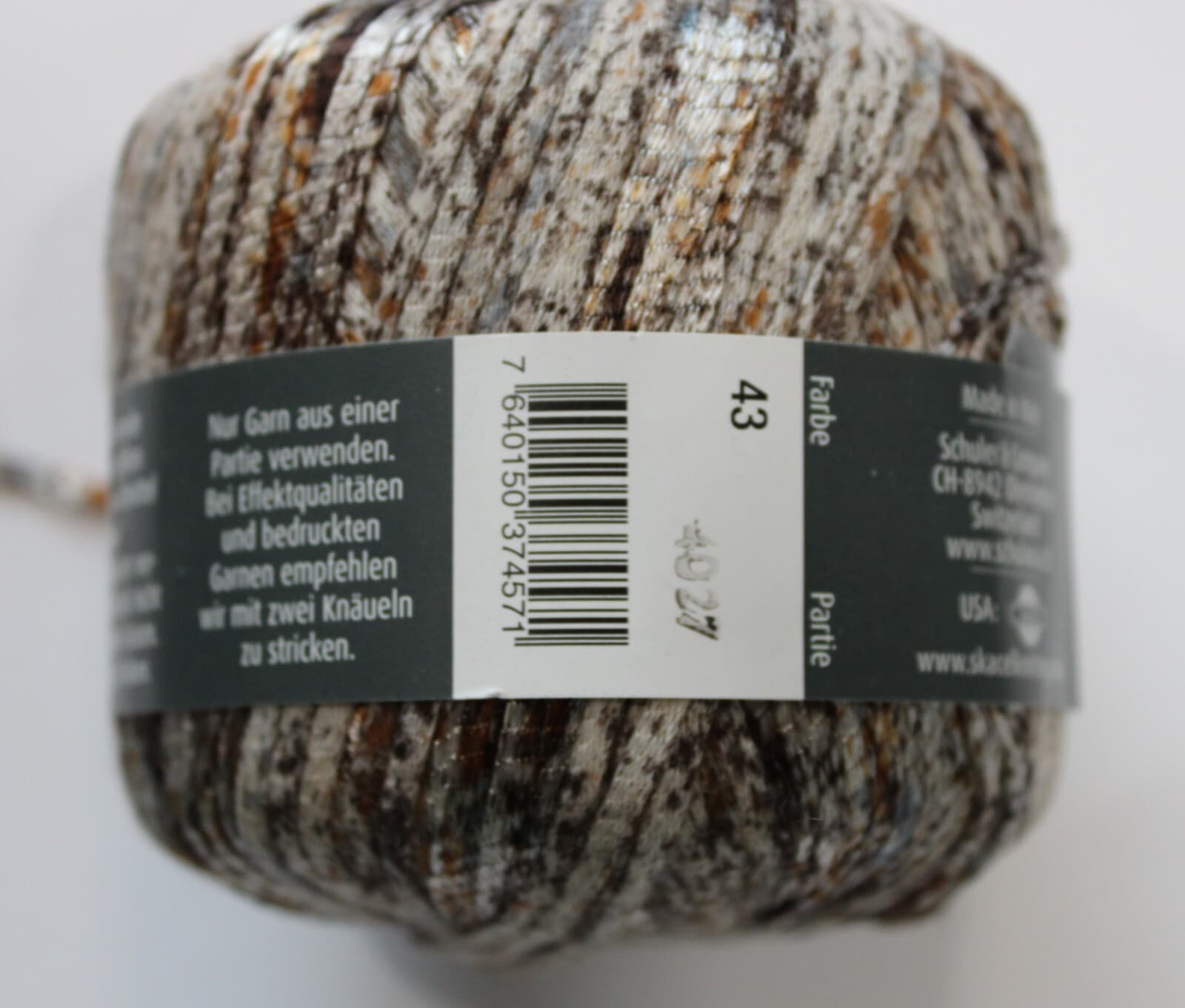 Yarn Schulana&Co. Macaibo Novelty Yarn Brown Mix - Thumbnail 3