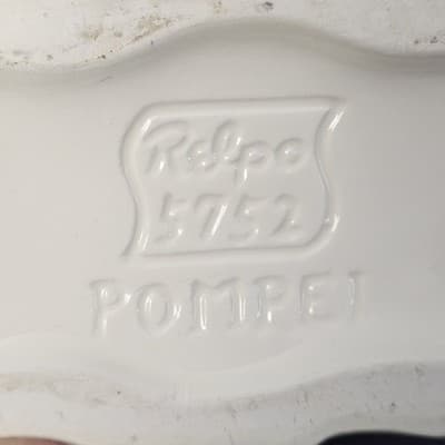 Relpo Pompei Porcelain Dish Green & White Cherubs Planter Victorian #5752 - Thumbnail 8