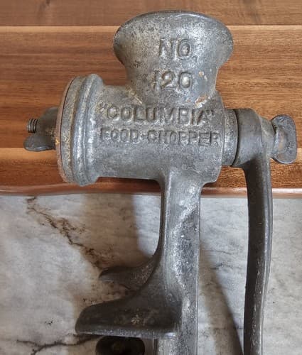 Columbia Food Chopper #120 Vintage Meat Grinder - Thumbnail 5