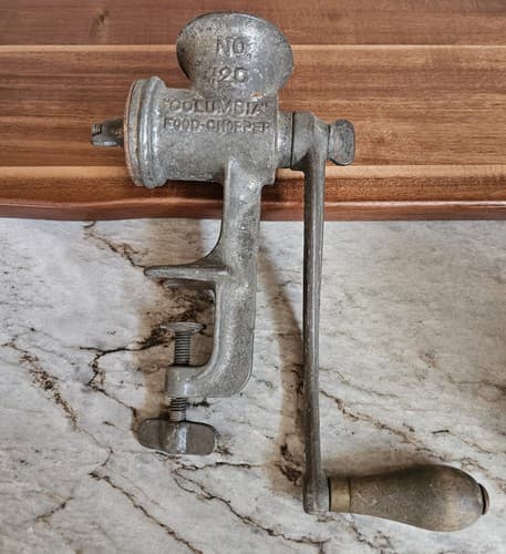 Columbia Food Chopper #120 Vintage Meat Grinder - Thumbnail 3