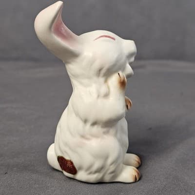 Vintage Lefton Porcelain Bunny Rabbit Figurine Japan Korea - Thumbnail 3