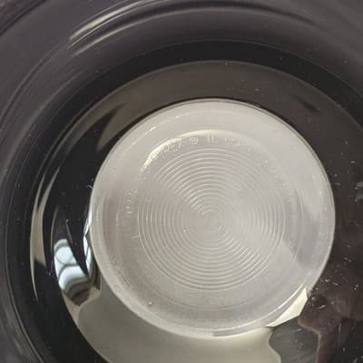 PYREX 322 Black Glass Small Mixing Bowl Round Original 7" Diameter - Thumbnail 4