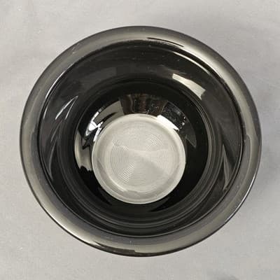 PYREX 322 Black Glass Small Mixing Bowl Round Original 7" Diameter - Thumbnail 3