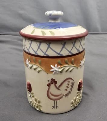 Bella Casa by Ganz Sugar Bowl Container with Lid Rooster - Thumbnail 2