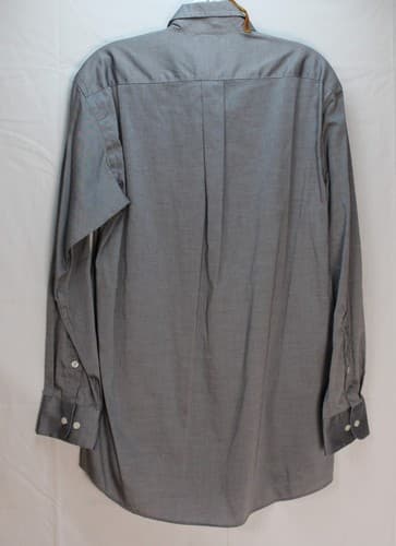 Club Room Men's Dress Shirt Size 15 32-33 Reg Fit Gray Performance Cotton - Thumbnail 2