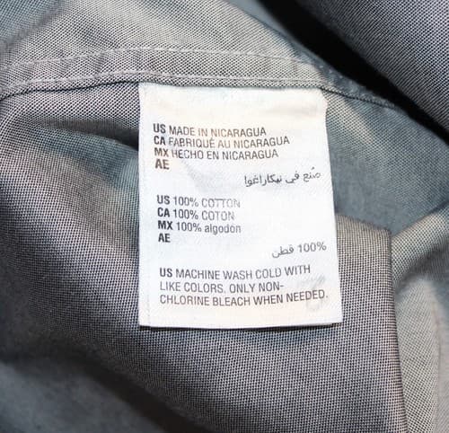 Club Room Men's Dress Shirt Size 15 32-33 Reg Fit Gray Performance Cotton - Thumbnail 5