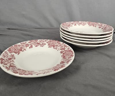 Jackson China Restaruantware Jessica pattern 8 1/4" Bowl N7 Falls Creek PA USA - Thumbnail 8