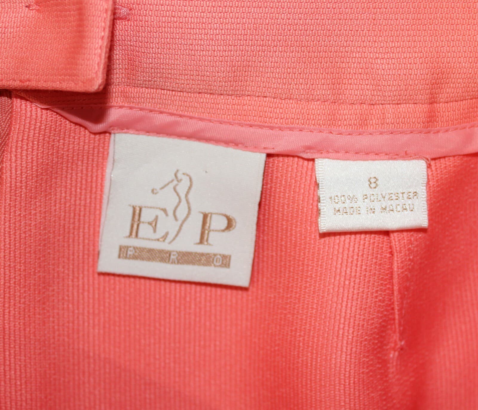 EP Pro Golf Skort Tangerine, Size 8 pockets, Back Zipper, side slit Skirt Shorts - Thumbnail 5