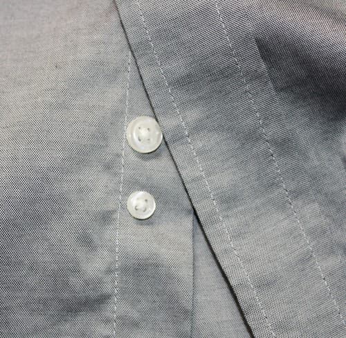 Club Room Men's Dress Shirt Size 15 32-33 Reg Fit Gray Performance Cotton - Thumbnail 3