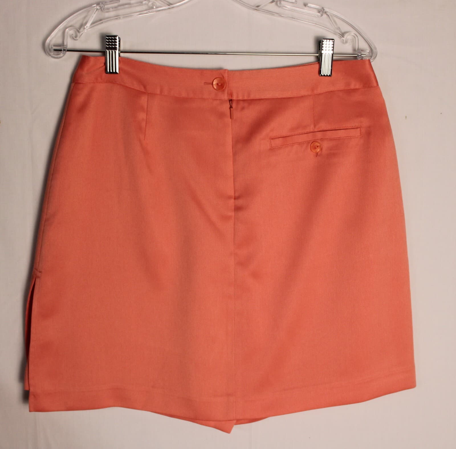 EP Pro Golf Skort Tangerine, Size 8 pockets, Back Zipper, side slit Skirt Shorts - Thumbnail 2