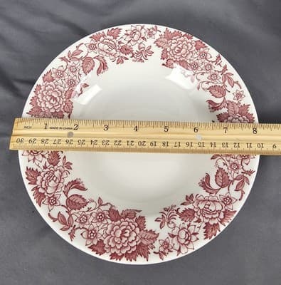 Jackson China Restaruantware Jessica pattern 8 1/4" Bowl N7 Falls Creek PA USA - Thumbnail 6