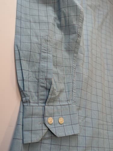 Nautica Mens Size 16 32/33 Classic Fit Blue Long Sleeve Button Down Shirt - Thumbnail 9