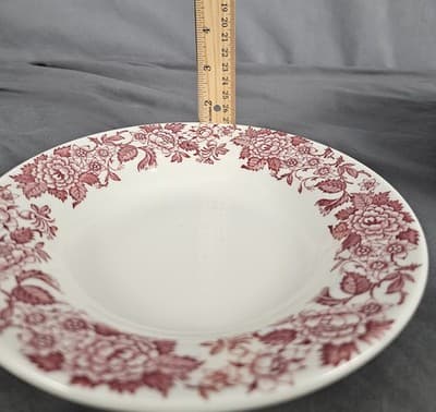 Jackson China Restaruantware Jessica pattern 8 1/4" Bowl N7 Falls Creek PA USA - Thumbnail 7