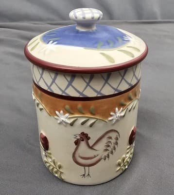 Bella Casa by Ganz Sugar Bowl Container with Lid Rooster - Thumbnail 5