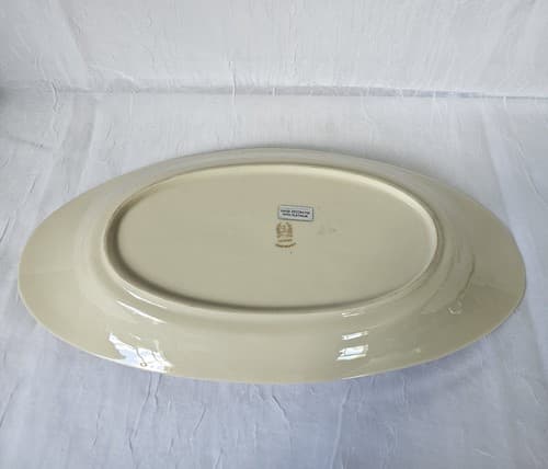 Lenox Bread Tray Celery Platinum Edge Basket Weave 13.5" x 6" Vintage - Thumbnail 4