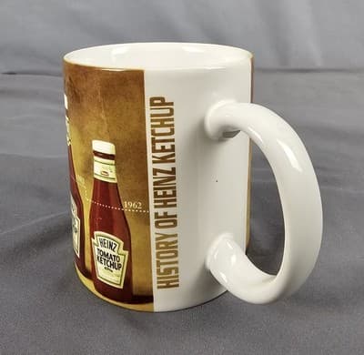 History of Heinz Ketchup Coffee Mug 1876-1962 G.Thanks Collectible - Thumbnail 4