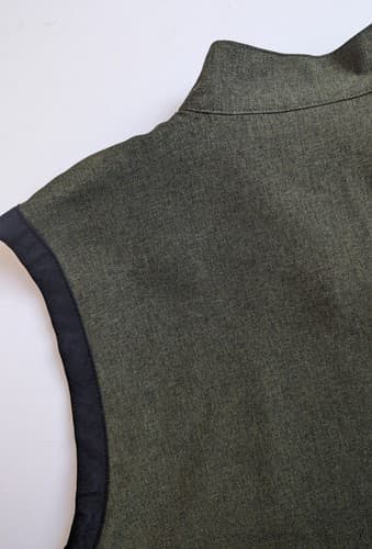 Kathie Lee Collection Vest Full Zip Size Large 12/14 Heather Forest Pockets Zip - Thumbnail 5