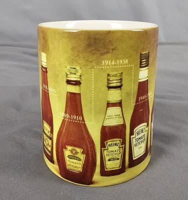 History of Heinz Ketchup Coffee Mug 1876-1962 G.Thanks Collectible - Thumbnail 2