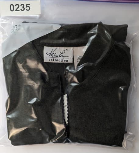 Kathie Lee Collection Vest Full Zip Size Large 12/14 Heather Forest Pockets Zip - Thumbnail 10