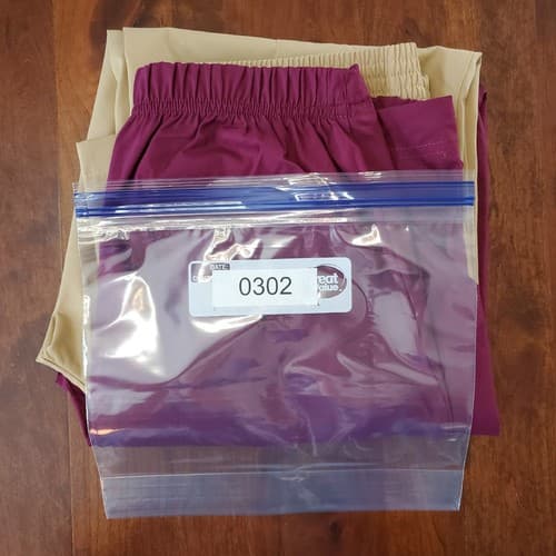 Womens Scrubs Pants Small Purple & Beige Scrubstar Polyester Cotton - Thumbnail 8