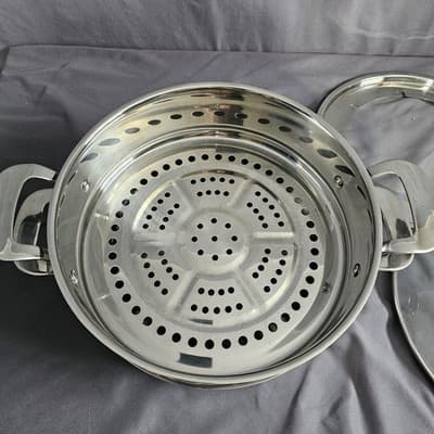NuWave Precision Induction Cookware 3.5 Qt. Stainless Steel Pot Lid & Steamer - Thumbnail 5