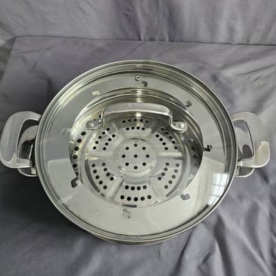 NuWave Precision Induction Cookware 3.5 Qt. Stainless Steel Pot Lid & Steamer - Thumbnail 3