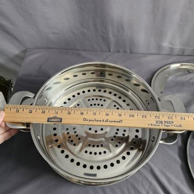 NuWave Precision Induction Cookware 3.5 Qt. Stainless Steel Pot Lid & Steamer - Thumbnail 13