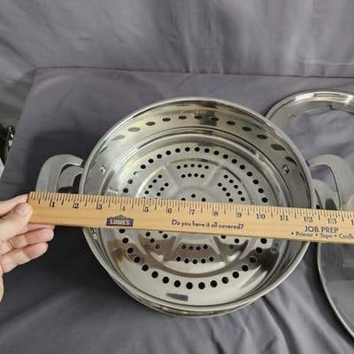 NuWave Precision Induction Cookware 3.5 Qt. Stainless Steel Pot Lid & Steamer - Thumbnail 12