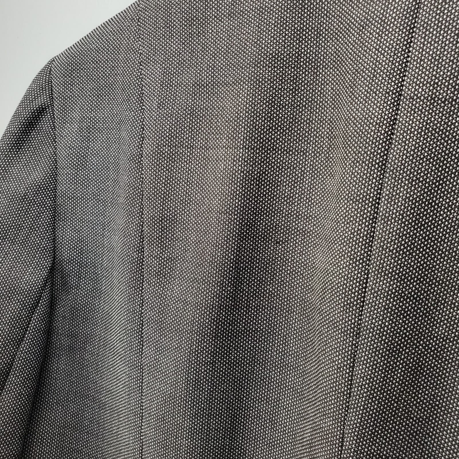 Women's Blazer AK Anne Klein Fitted Jacket Gray Tweed Size 8 Polyester/Wool - Thumbnail 10