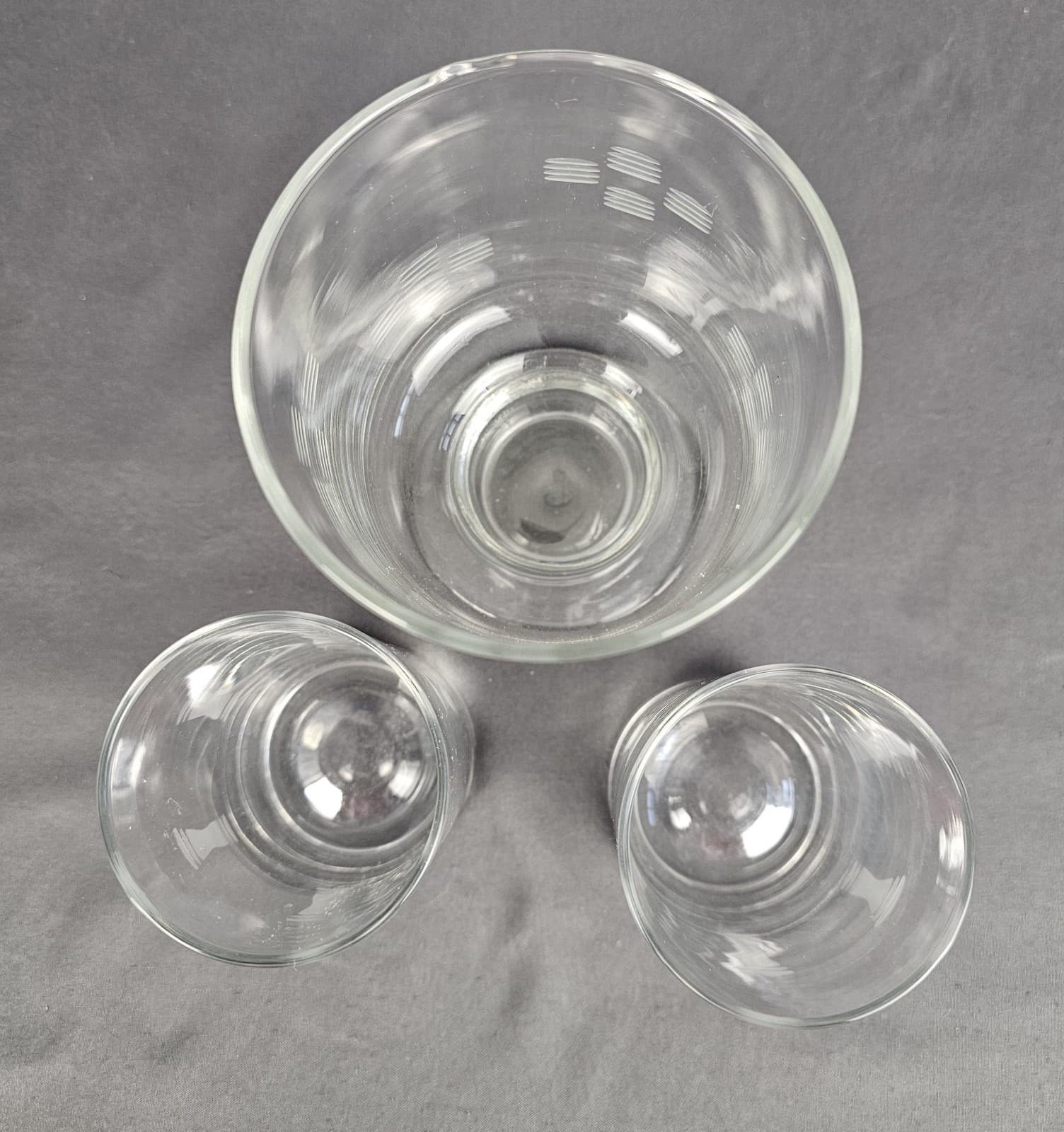 MCM Vintage Libby Windsor Scotch Glasses With Etched Hour Glass Design Set Of 3 - Thumbnail 7