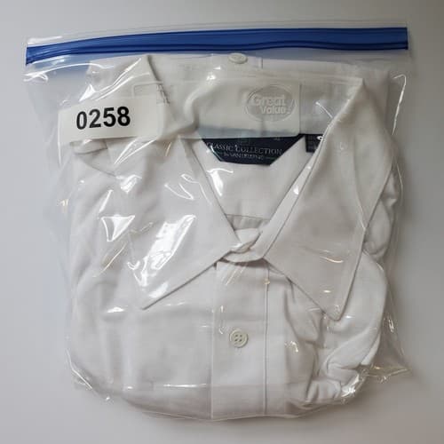 Mens Short Sleeve Button Up Van Heusen Shirt XL White Pockets - Thumbnail 11