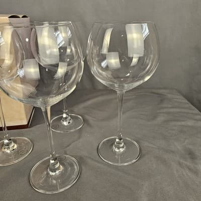 Lenox Tuscany Classics Beaujolais Grand Wine Glasses Set Of 4 Clear Vintage NIB - Thumbnail 6
