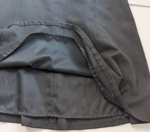 NWT Calvin Klein Women’s Size 8P Black Polyester Blend Knee Length Flaired Skirt - Thumbnail 7