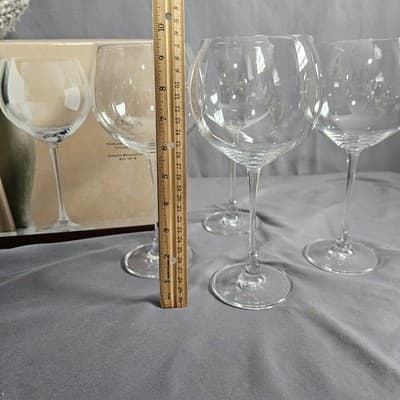 Lenox Tuscany Classics Beaujolais Grand Wine Glasses Set Of 4 Clear Vintage NIB - Thumbnail 8