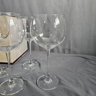 Lenox Tuscany Classics Beaujolais Grand Wine Glasses Set Of 4 Clear Vintage NIB - Thumbnail 7