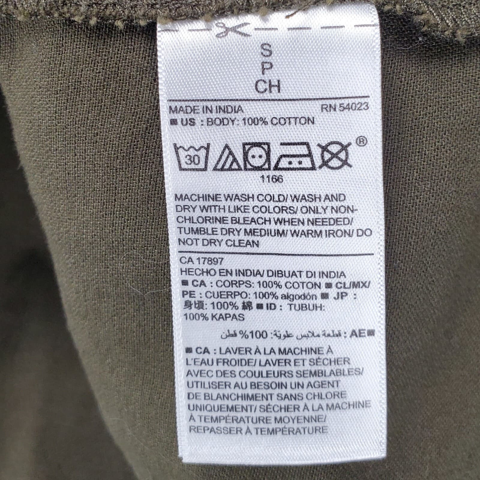 Old Navy Womens Khaki Jacket Zipper Draw String Waist Pockets SP Small - Thumbnail 5