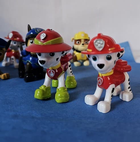 Paw Patrol Figure Lot 10 Poseable Pups Everest Skye Rocky Chase Marshall Zuma - Thumbnail 3