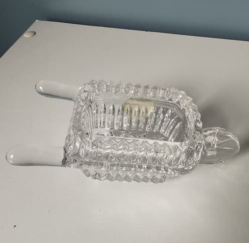 Princess House Highlights 24% Lead Crystal Mini Wheelbarrow Candy Dish Vintage - Thumbnail 4
