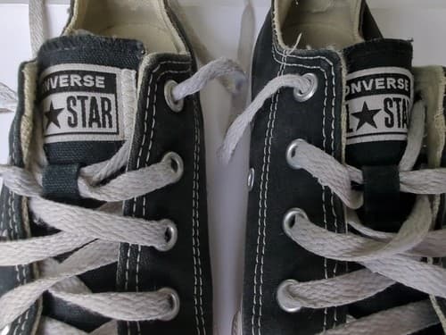 Converse All Star Low Top Black Sneakers Youth Chuck Taylor Lace Up Shoes - Thumbnail 3