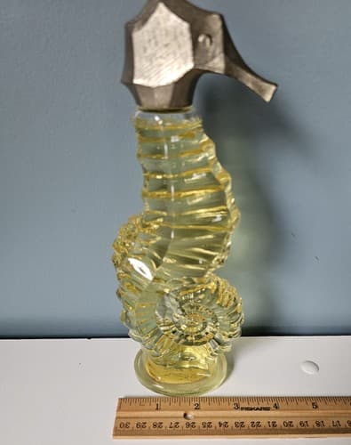 Avon Sea Horse Skin So Soft Bath Oil 6 oz Decanter Vintage Collectible Bottle - Thumbnail 5
