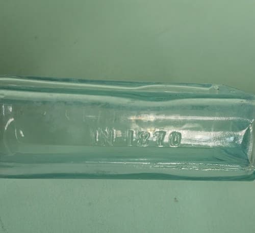 Leroy NY Medicine Bottle S.C. Wells & Co. Established in 1870 Blue/Green 2oz - Thumbnail 7