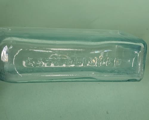 Leroy NY Medicine Bottle S.C. Wells & Co. Established in 1870 Blue/Green 2oz - Thumbnail 8